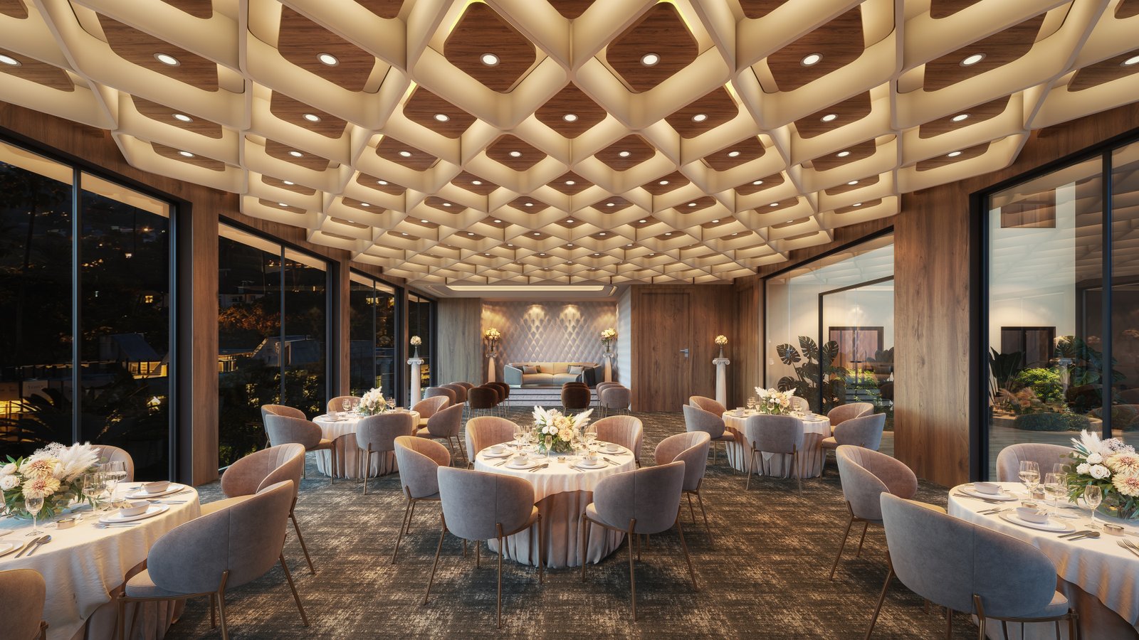 Coffered Banquet Hall
