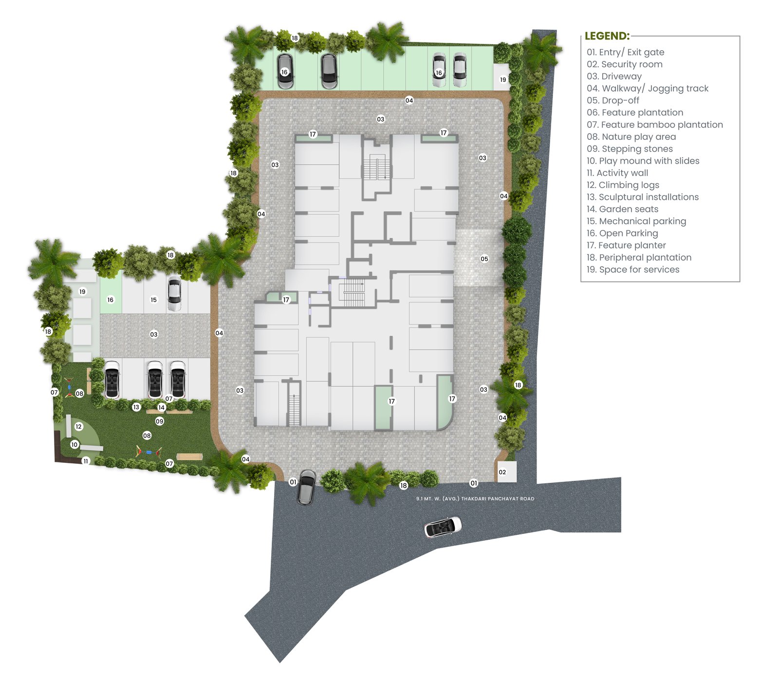 Tower 2 Ground Floor Landscape Plan